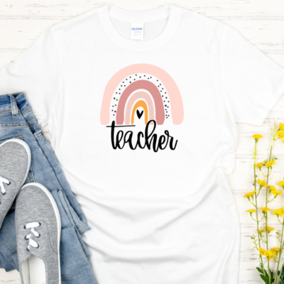 Teacher Rainbow T-shirt
