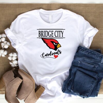Bridge City Cardinals White tee