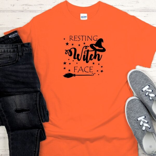 Resting Witch Face Halloween Tee