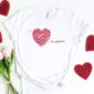 It's Complicated Valentine's white tee