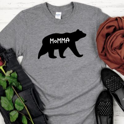 Momma Bear grey shirt