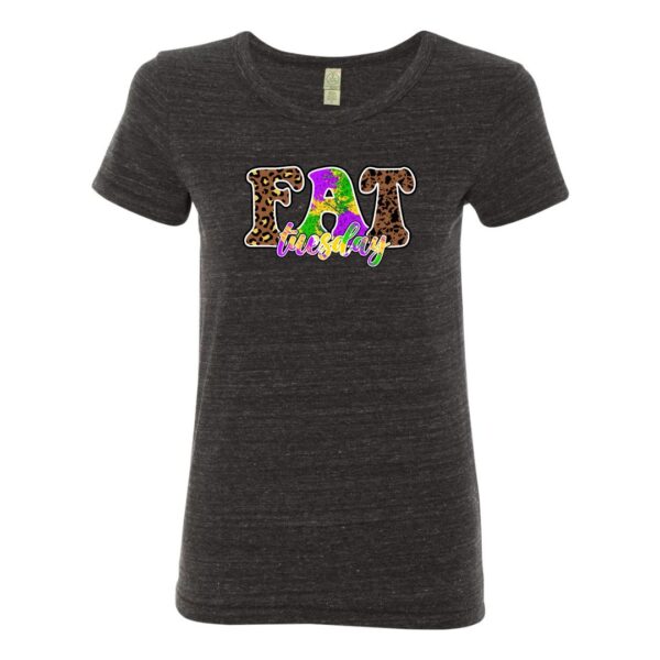 Fat Tuesday eco black fitted tee