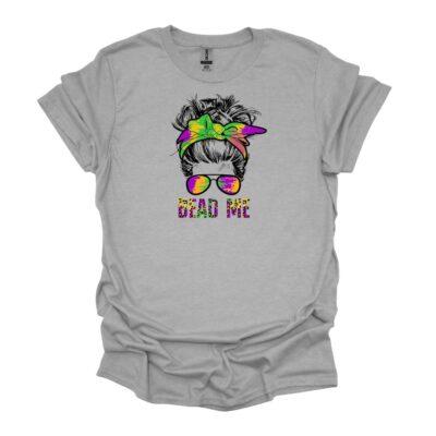 Bead Me - Mardi Gras tee - sport grey