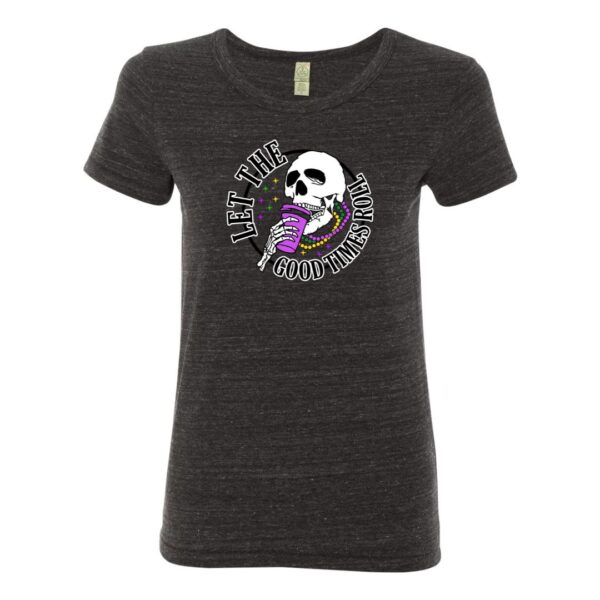 Let the good time roll - skull black t-shirt