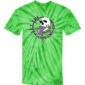 Let the good time roll - skull green tie dye t-shirt