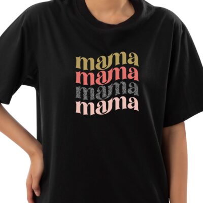 Mama black tee