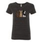 Animal print easter bunny tee - eco black