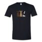 Animal print easter bunny tee - black