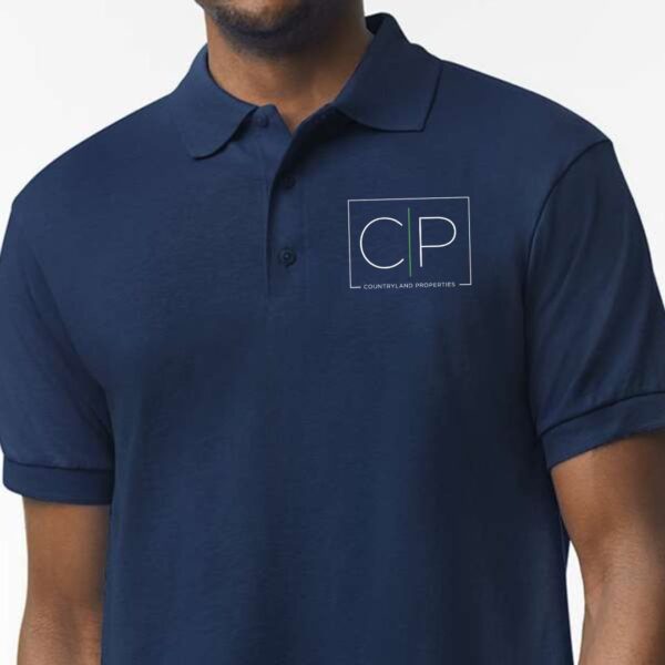 CountryLand Properties short-sleeve polo - navy front