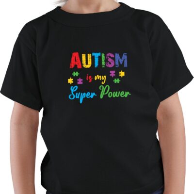 Autism Is My Super Power black tee