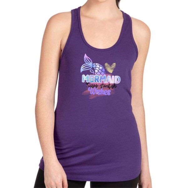 Mermaid Kisses Starfish Wishes purple tank top