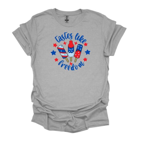 Tastes Like Freedom popcicle fourth of july tee