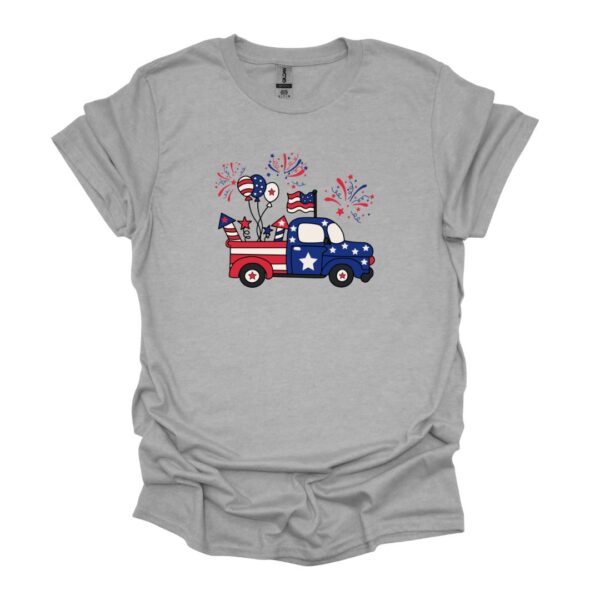 Fourth of July vintage truck