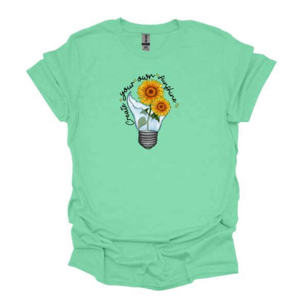 Create your own sunshine lightbulb and sunfloer tee