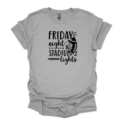 Friday nights and stadium lights grey tee