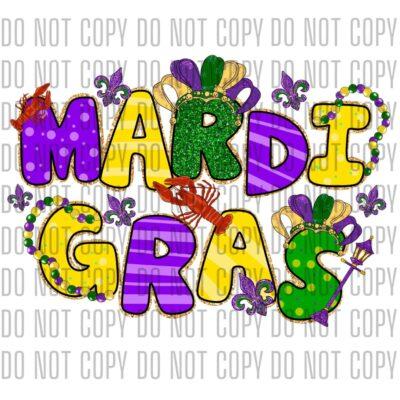 Mardi Gras Crawfish Design