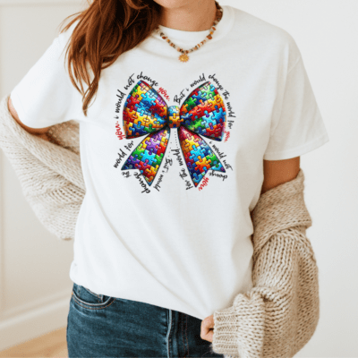 Autism Bow Tee