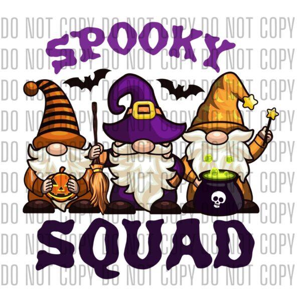 Spooky Squad Gnome Halloween tee