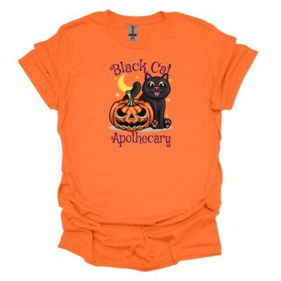 Black Cat Apothecary orange tee