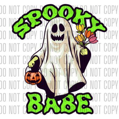 Spooky Babe ghost halloween design