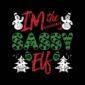 I'm the sassy elf - black background