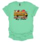 Santa's favorite bus driver mint green tee