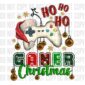 Ho Ho Ho Gamer Christmas Holiday Tee design