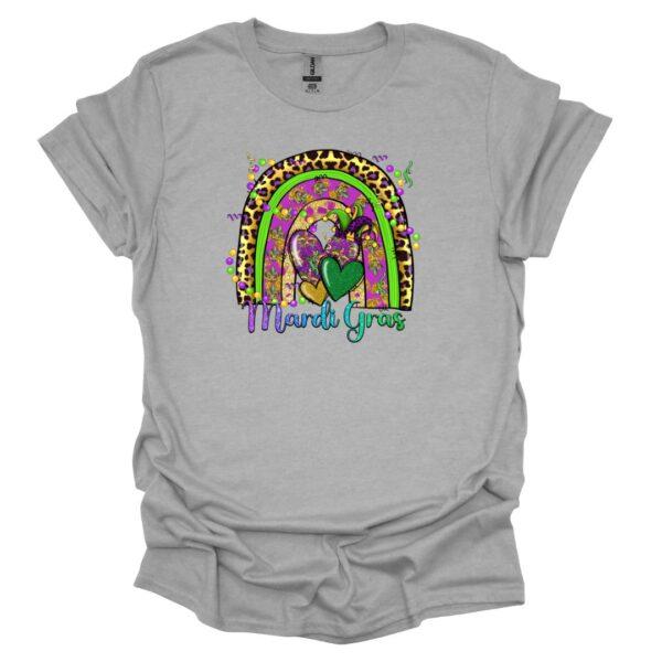 Mardi Gras Rainbow tee