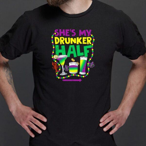 She's My Drunker Half - black tee