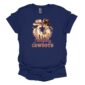 I Only Kiss Cowboys - navy tee