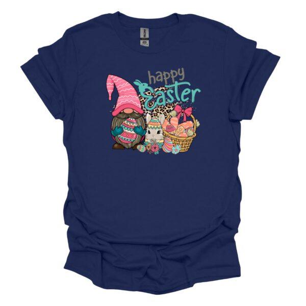 Happy Easter gnome navy tee