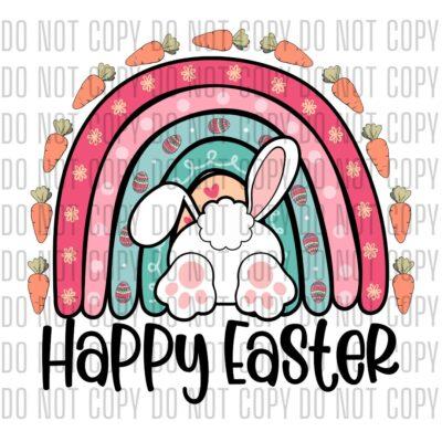 Happy Easter Carrot Rainbow - DTF design