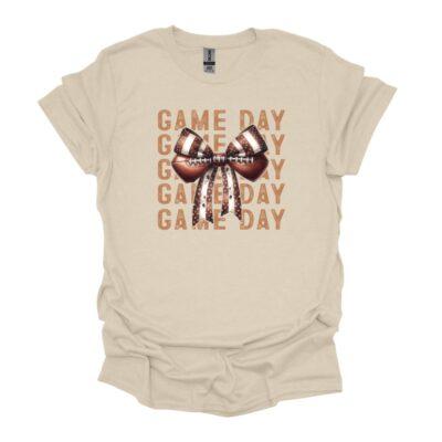 Fall Football Bow Game Day Tee