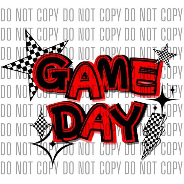 Black Game Day Design