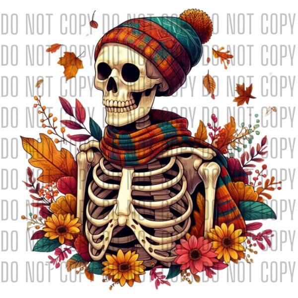 Fall Skeleton DTF Design