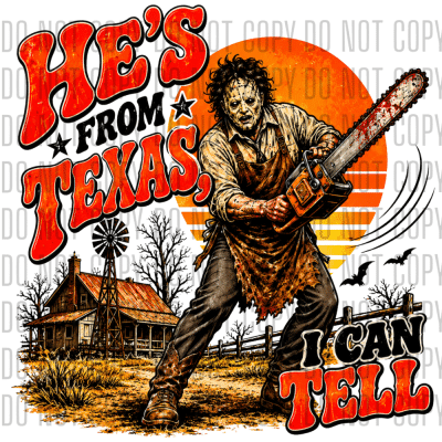 Texas Chainsaw Massacre DTF Design