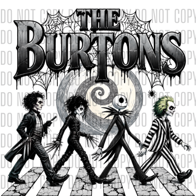 The Burtons Halloween DTF Design