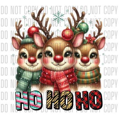 Ho Ho Ho 3 Baby Reindeer DTF