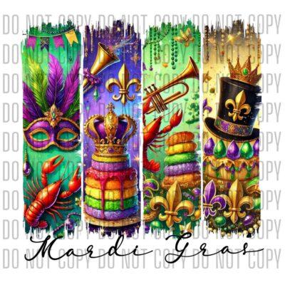 Mardi Gras DTF design